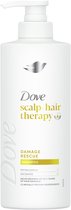DOVE Scalp + Hair Therapy Shampoo - Damage Rescue - verzorging voor hoofdhuid en haar met peptidecomplex en niacinamide - 400 ml
