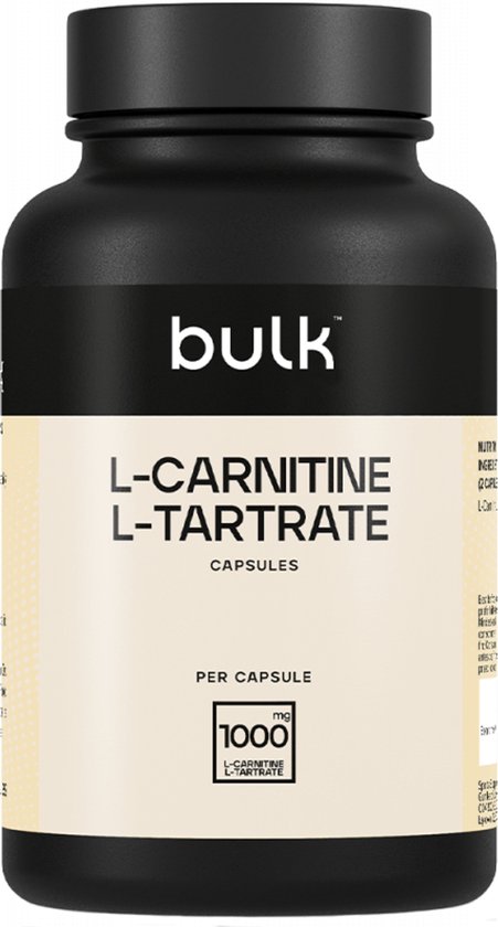 Bulk L-Carnitine L-Tartrate 1000mg (270 caps) Unflavoured - Dieet & Gewichtsbeheersing - L-Carnitine