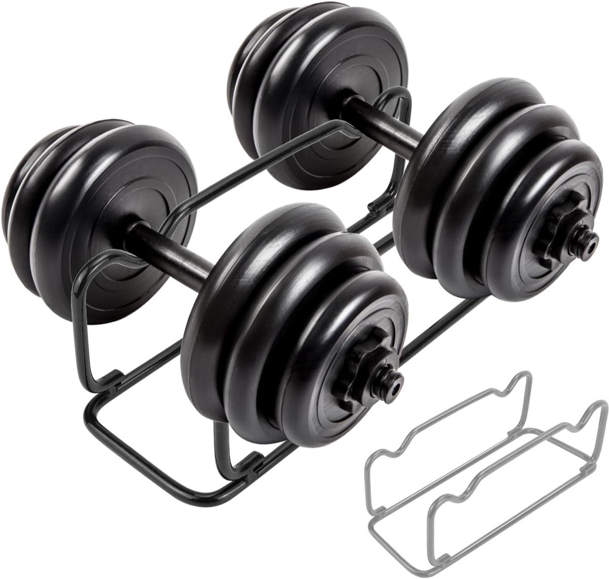 Halterrek - Dumbbell standaard - Halter standaard - Dumbell Rek - Dumbbell Toren - Weight Rack - Dumbbell Houder - Dumbell Opbergrek - Fitnessapparatuur - Belastbaar - 1 Delige - 30x11x10cm - Zwart - van Imperatoris