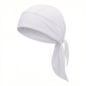 Bandana – witte mesh sport bandana – ademende unisex hoofddoek – lichtgewicht biker bandana – ideaal voor sport, motor & zomer