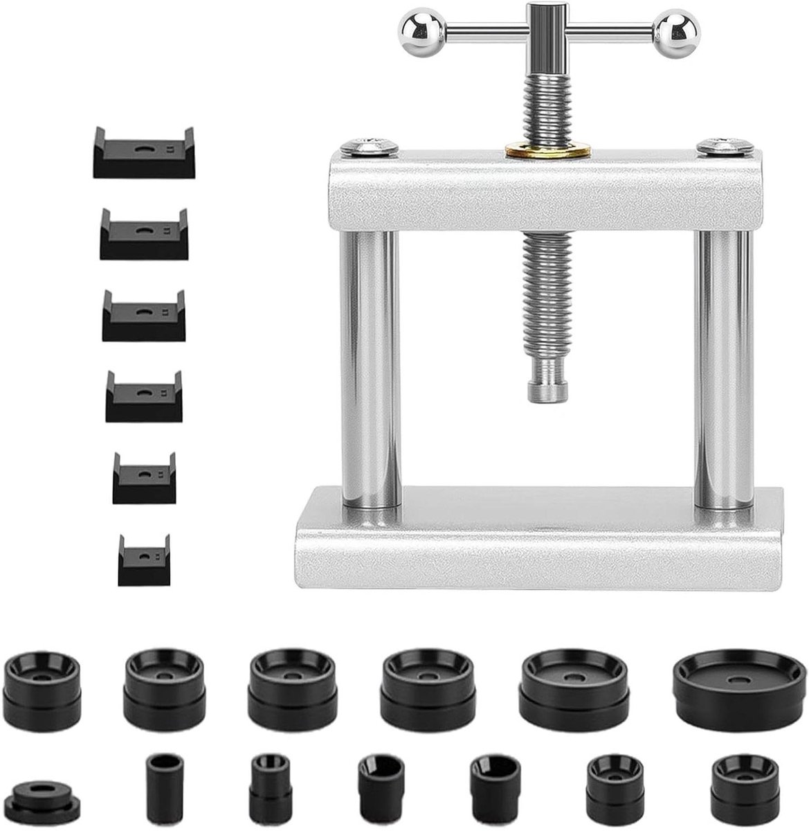 Batterijverwisselgereedschap voor Horloges met Horlogebatterijverwisselset - Horlogeperset, Horlogesluitgereedschap - Inclusief 18 matrijzen