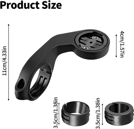 ONF Stuurhouder voor Garmin Edge - Fietscomputer Houder - Compatibel met Garmin explore/530/540/550/830/840/850/1040/1050 en Andere Modellen van Merkloos — afbeelding 2
