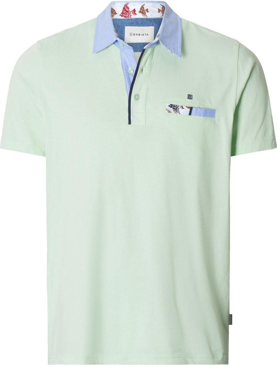 Babista herren Poloshirt - 48/50 - mint - Plus Size