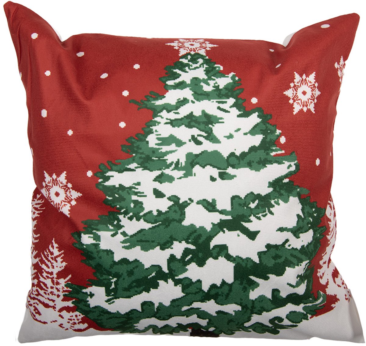Clayre & Eef Kussenhoes 45x45 cm Rood Polyester