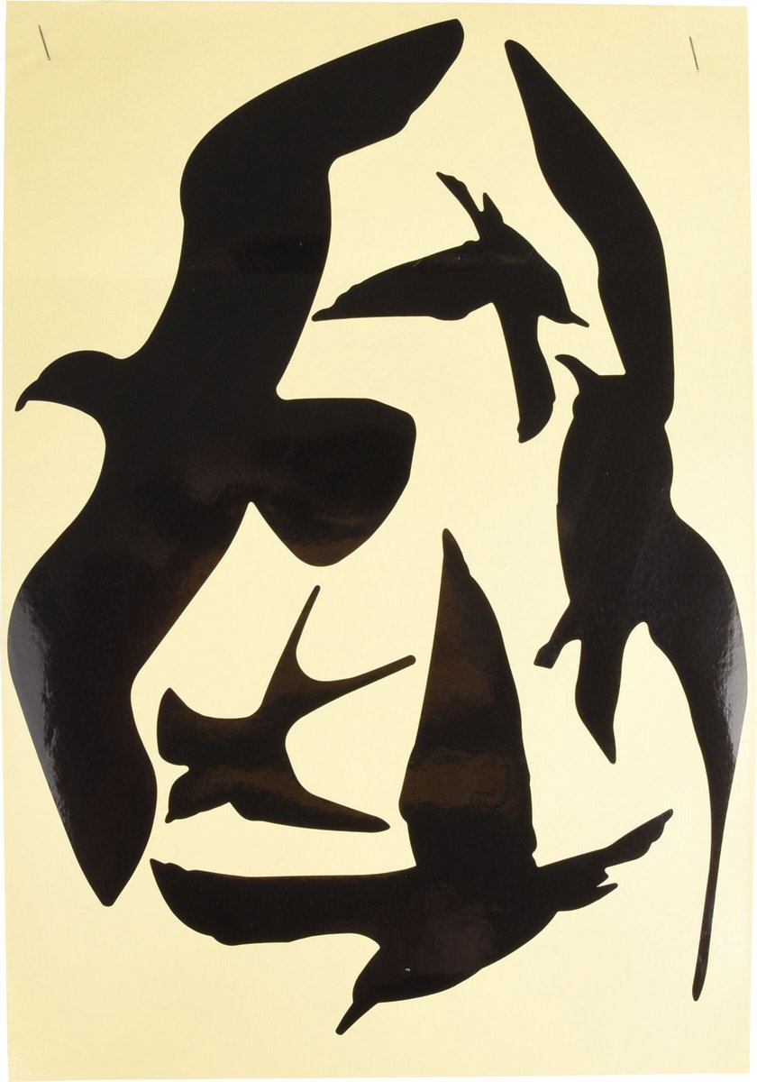 vogel silhouetten , raamstickers