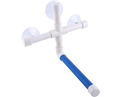Zitstokken voor vogels | Opvouwbare zuignap | Raam douche bad muur poot | Slijpstandaard ornamenten | Professionele accessoires - Geschikt voor papegaaien en parkieten