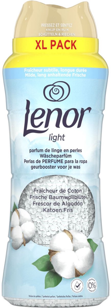 Lenor - In-Wash Geurbooster Katoen Fris - 6 x 495 gr - Voordeelverpakking