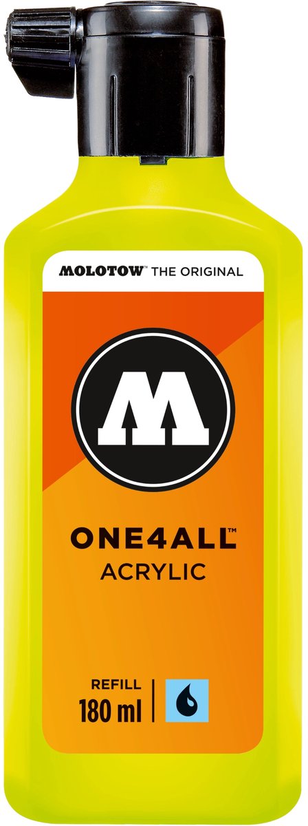 Molotow ONE4ALL™ - 180ml Gifgroene navul Inkt op acrylbasis
