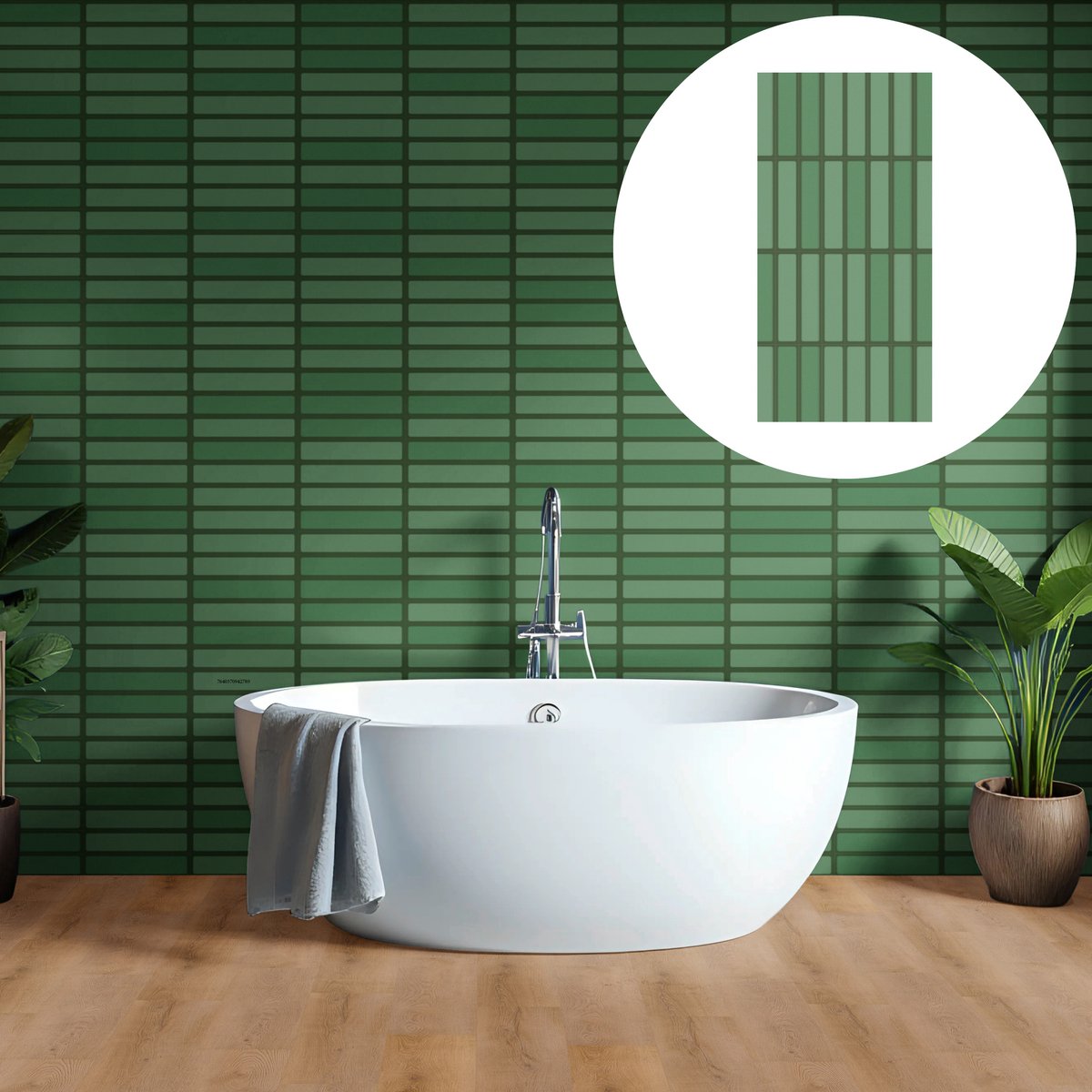 VOORBEELD Handmonster Revêt SPC Wandtegels - Designer Wandtegels XL - Kunststof Wandtegel - Waterdicht, Robuust, Bedekt Oude Tegels