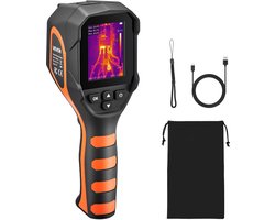 VEVOR Warmtebeeldcamera, 320x240 Tisr Superresolutie, Warmtebeeldcamera met 2mp Visuele Camera, 160x120 Ir-Resolutie, Vernieuwingsfrequentie van 25 Hz, -20 °C Tot 550 °C, 4 Beeldmodi en 6 Kleurenpaletten
