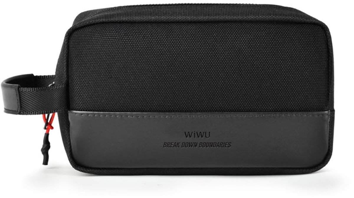 WiWU Essen Travel Pouch Organizer voor Smartphone Accessoires - Waterbestendig - Grote Capaciteit voor Kabels & Powerbanks - Compact & Lichtgewicht - Zwart