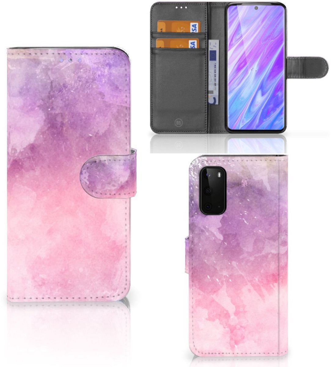 Hoesje Samsung Galaxy S20 Pink Purple Paint