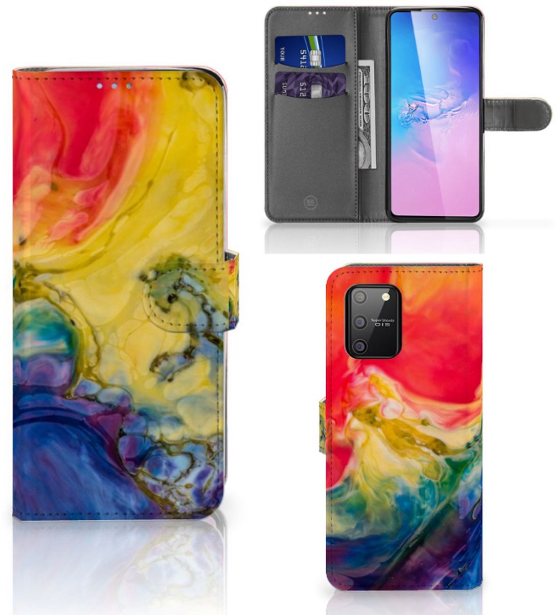 Hoesje Samsung S10 Lite Watercolor Dark