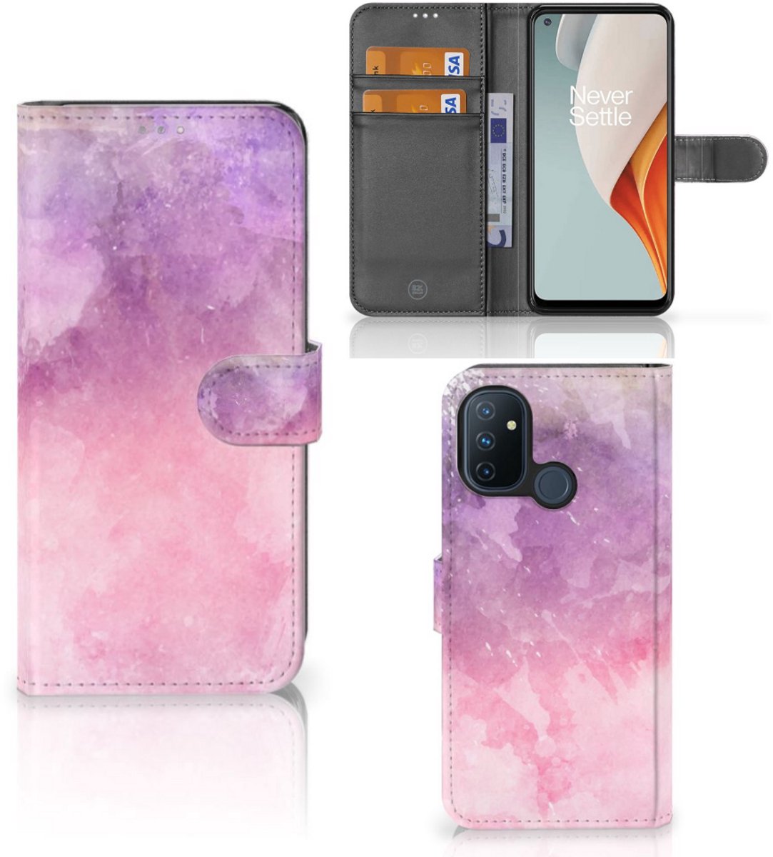 Hoesje OnePlus Nord N100 Pink Purple Paint