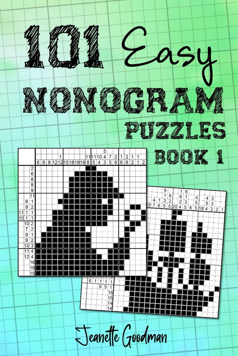 101 Eenvoudige Nonogram Puzzels - Logica Puzzels Met Beelden