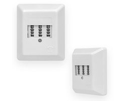 Telefoondoos TAE NFF voor 2 telefoons en 1 nevenstation - Opbouwdoos voor Fax en Antwoordapparaat