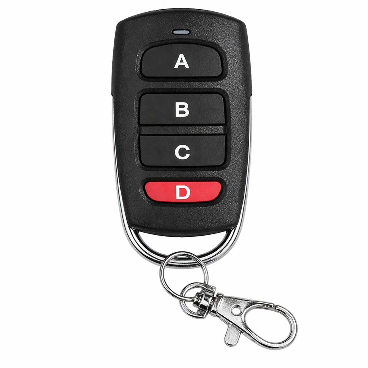 Garagedeur Afstandsbediening 433 MHz – Vervangende Handzender – Garagedeuropener – Zelflerend / Kopieerbaar – 4 Knoppen – Bereik 50-80 Meter