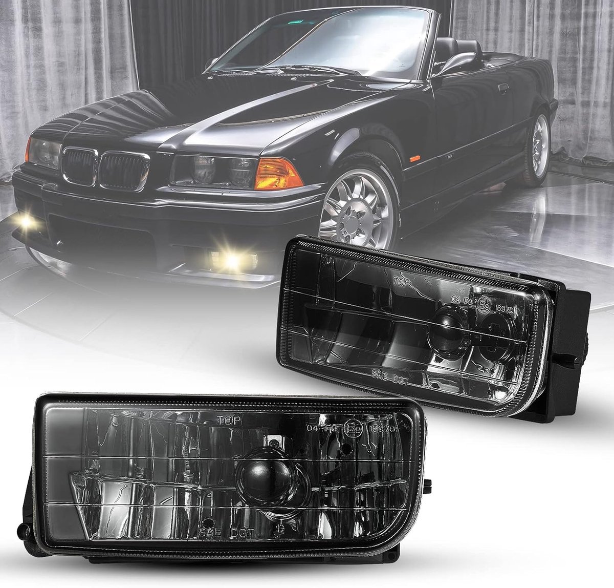 Mistlampen voor BMW 3 E36 (1990-2000) - Rooklens H1 12V 55W