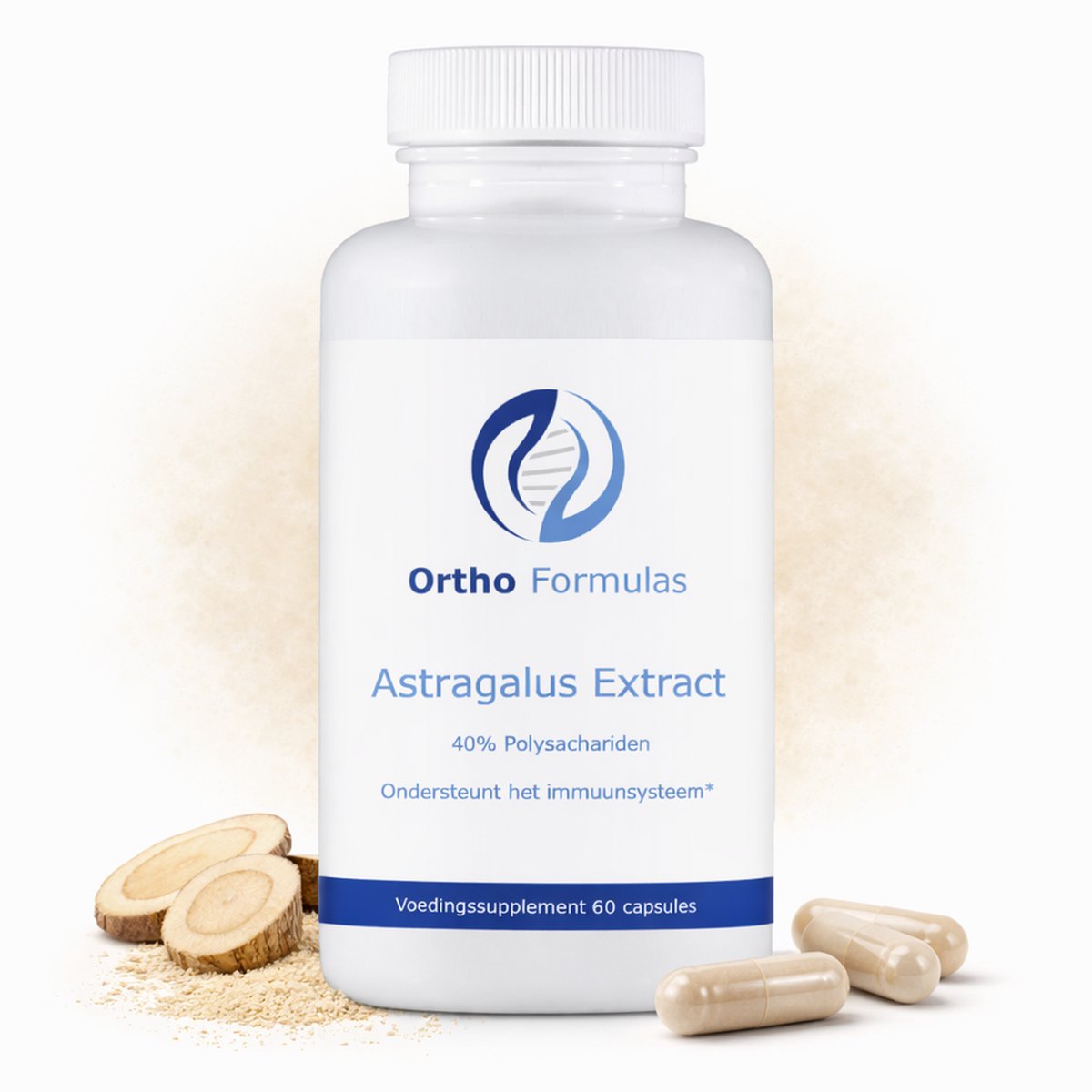 Astragalus Extract Supplement – Immuunsysteem Versterken & Vitaliteit Support – 500 mg – 60 Vegan Capsules