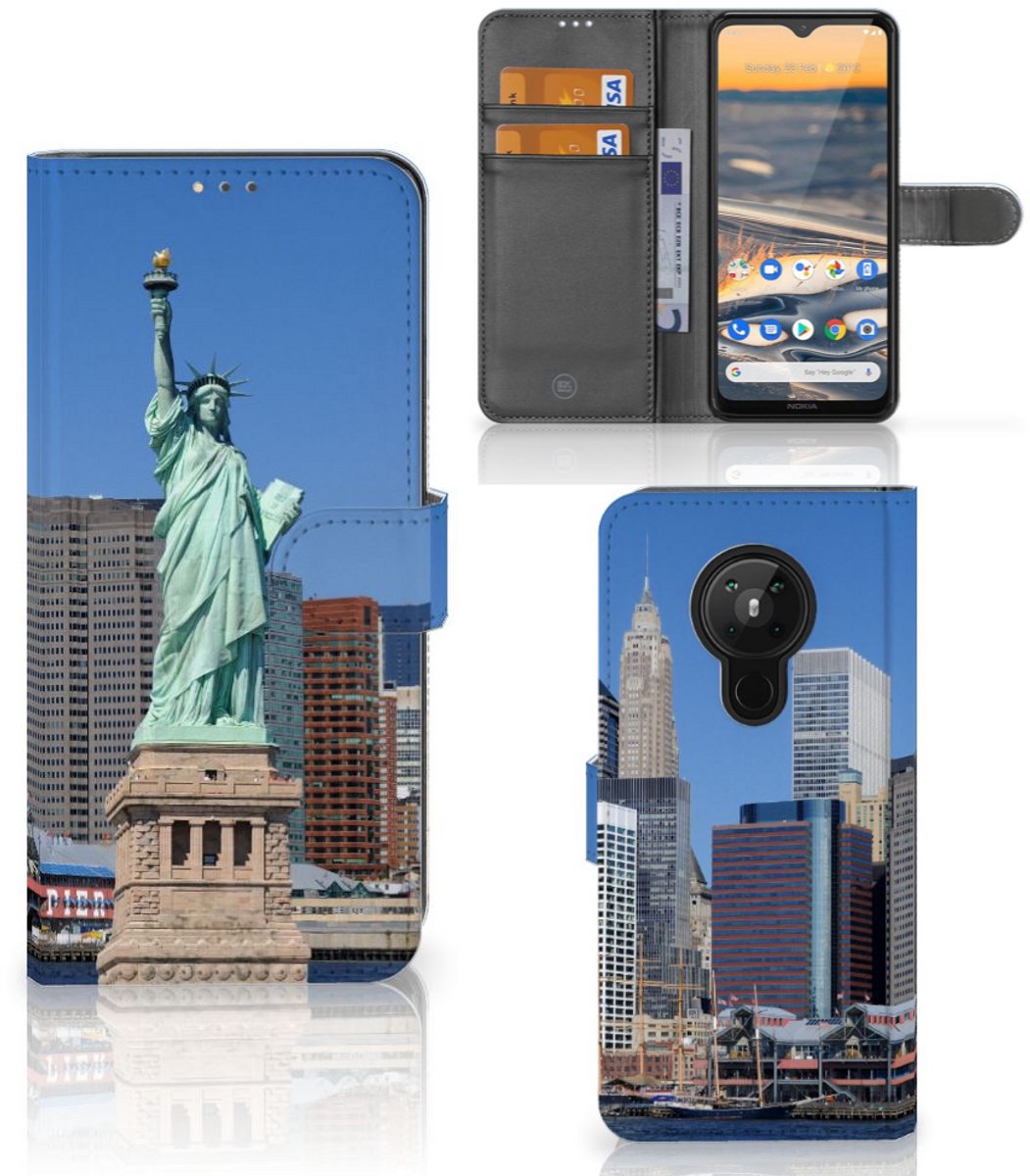 Boekhoesje voor Nokia 5.3 Flip Cover Vrijheidsbeeld