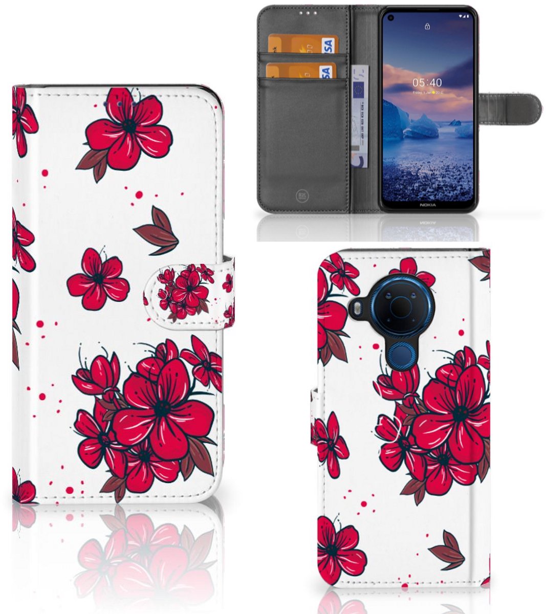 Nokia 5.4 Hoesje Blossom Red