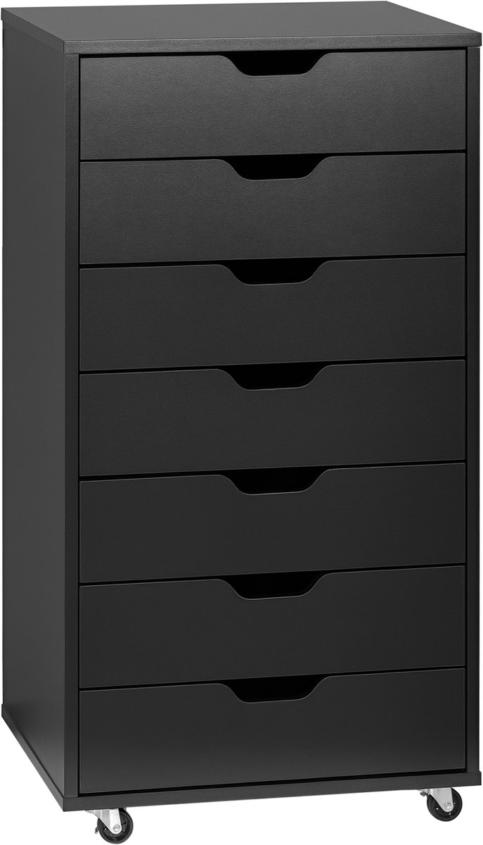 Vinsetto archiefkast - Spaanplaat - 47,5x39,5x90cm - Zwart