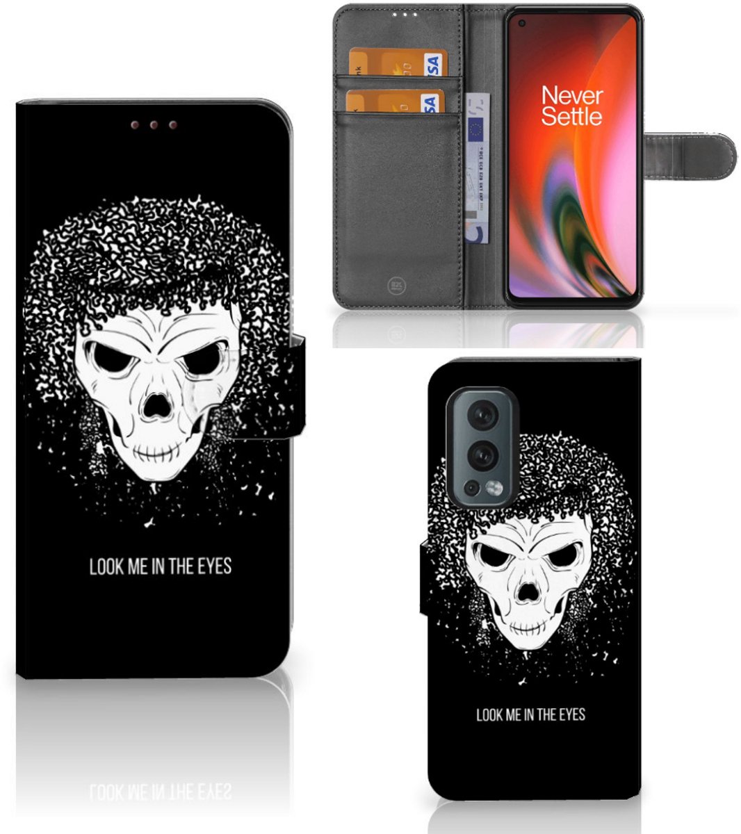 Telefoonhoesje met Naam OnePlus Nord 2 5G Skull Hair