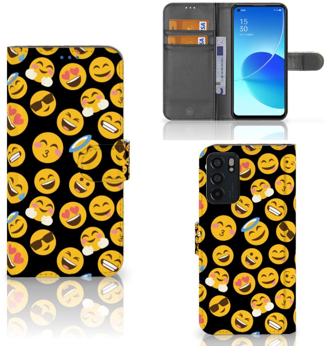 OPPO Reno6 5G Telefoon Hoesje Emoji