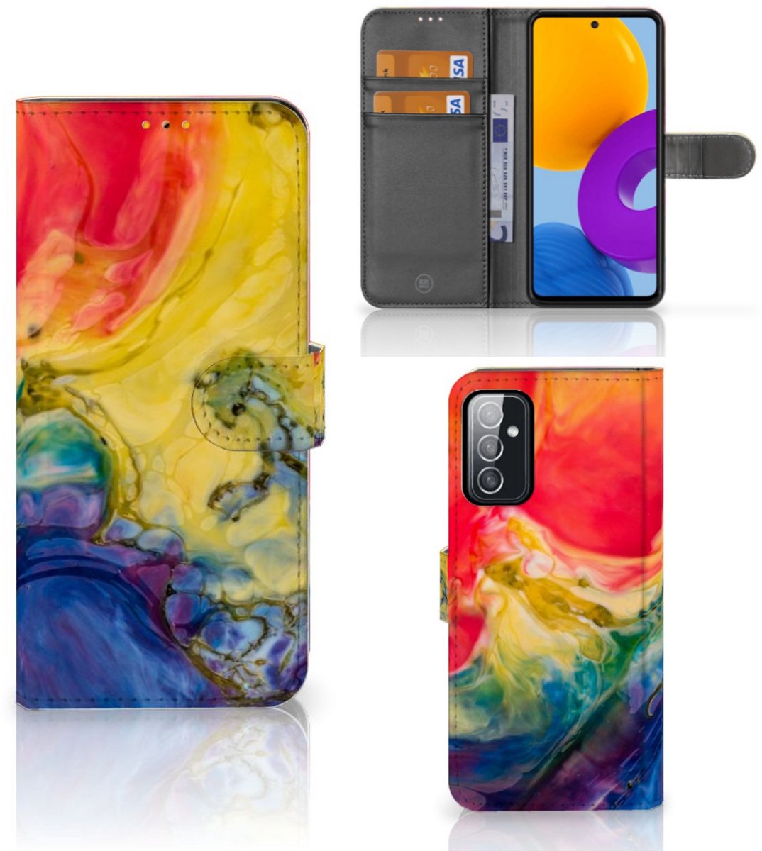 Hoesje Samsung Galaxy M52 Watercolor Dark
