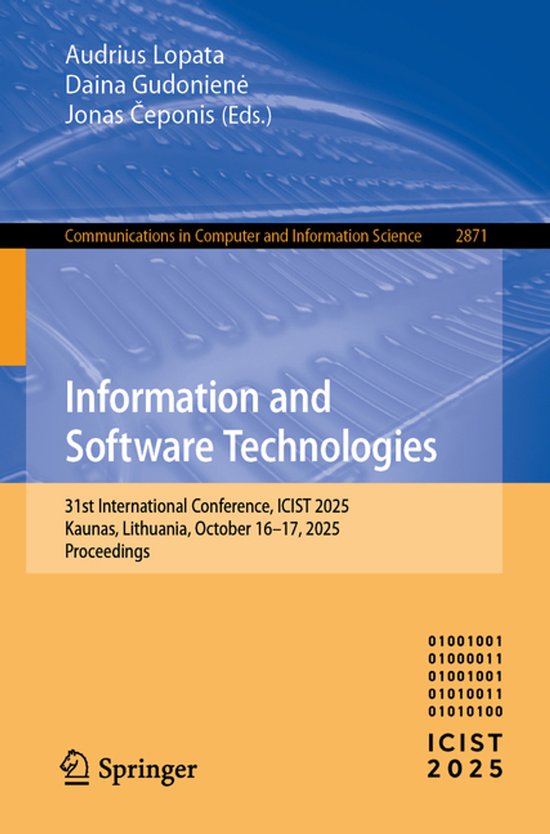 Communications in Computer and Information Science2871- Info ... - cover