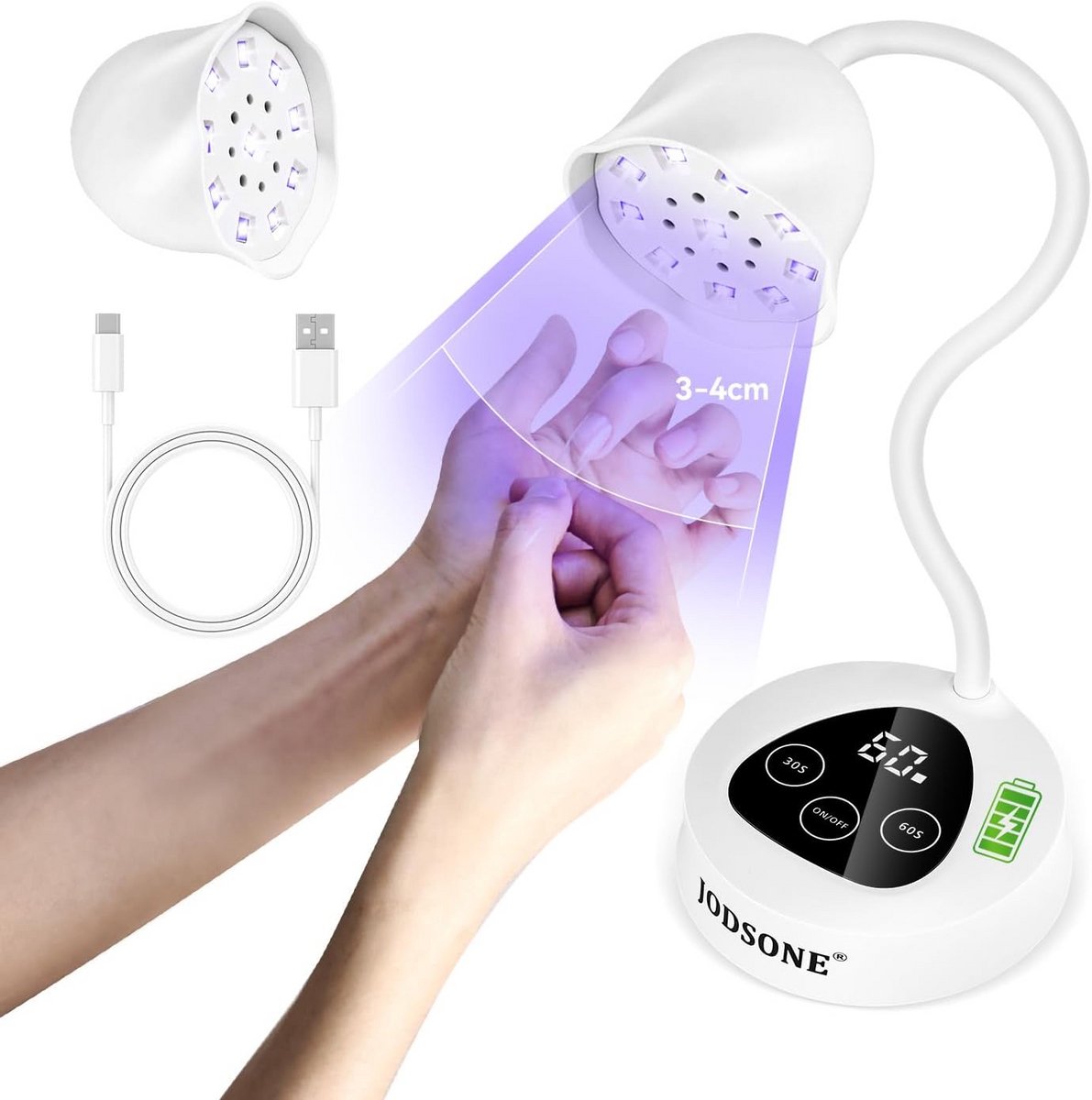 Mini Draadloze UV LED Nagellamp - Draagbaar en Oplaadbaar voor Gelnagels met Auto Sensor