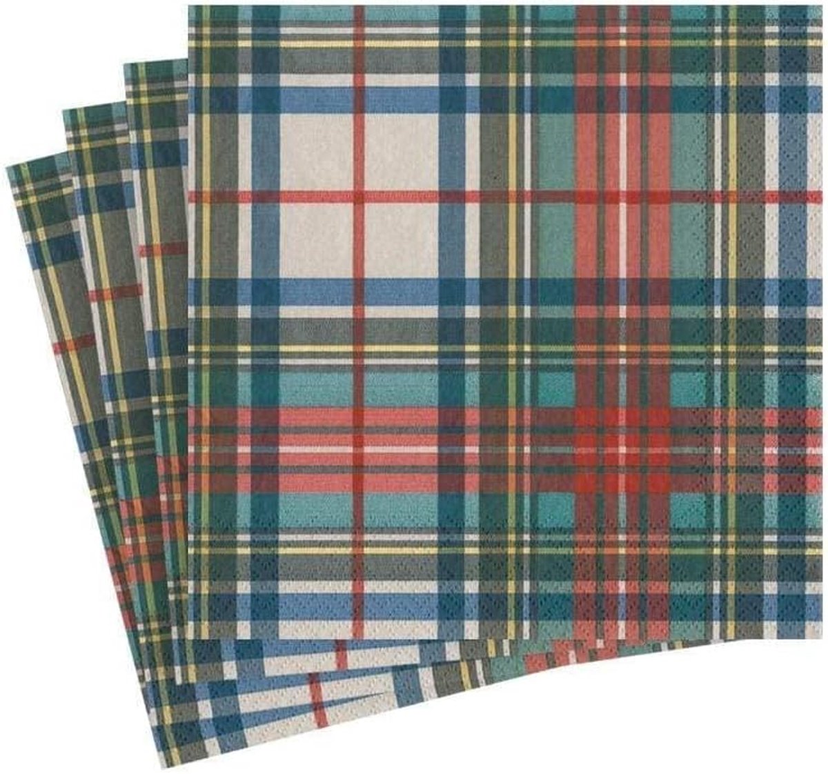 Cocktail servetten Tartan Dessin - 20 Stuks