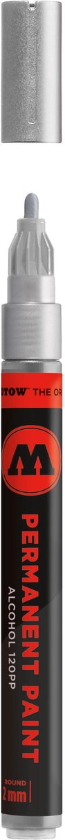 Molotow 120PP Chrome Marker 2mm - Permanent, Sneldrogend