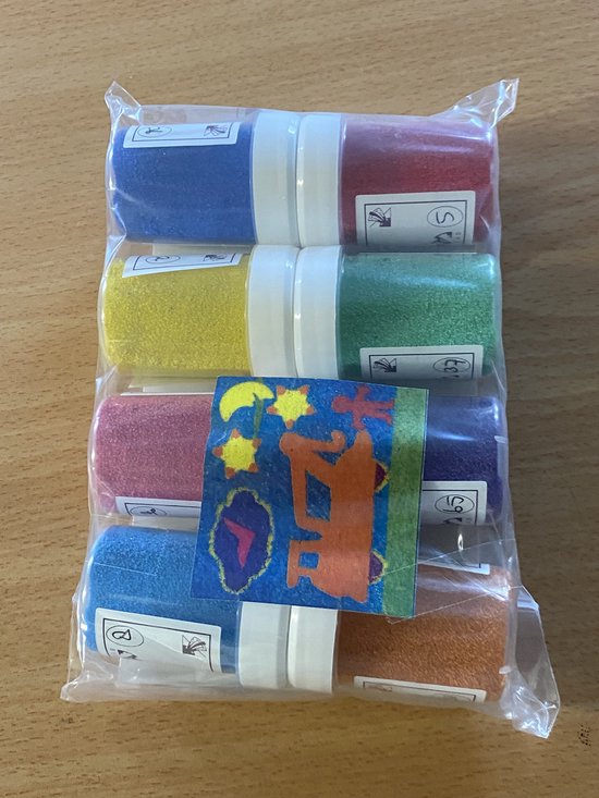 Aszaui Zandkunst Knutselset - 12 Kleuren Zand + 24 Plakkaarten - Creatief Educatief Speelgoed - Ideaal Voor Kinderen - Zonder Lijm Of Schaar