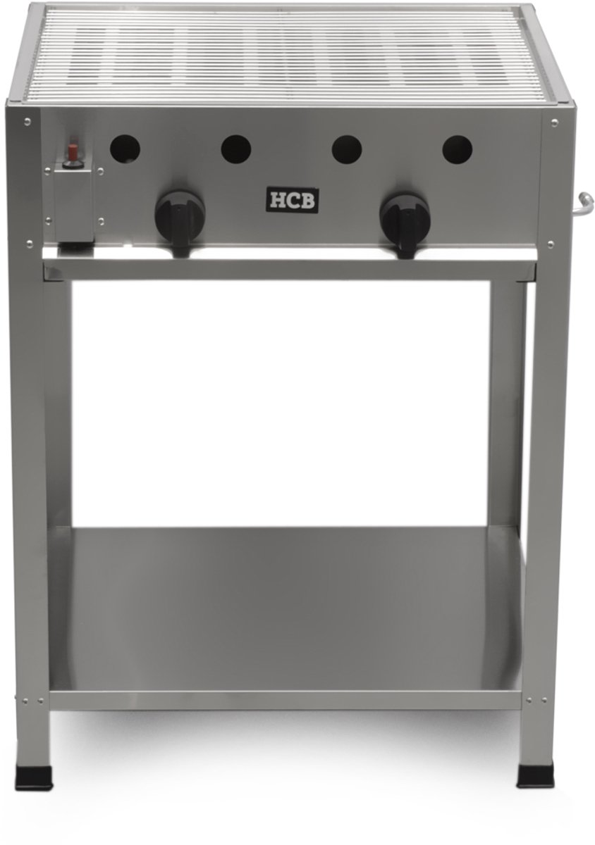 HCB® - Professionele Barbecue - propaan - 11kW - RVS / INOX - 53x65x85 cm (DxBxH) - 15.80 kg - 8167