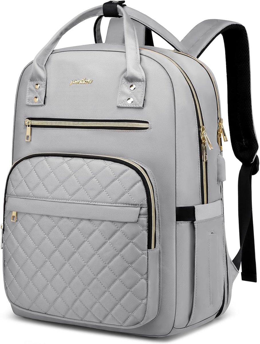 Hippe Laptoprugzak voor Dames 17,3 inch met USB, Ideaal voor School en Werk