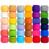 Somstyle Viltwol Set - Vilt voor Naald Vilten - Merino Wol - 36 Kleuren