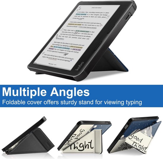 Schokbestendige Hoes voor 7 Inch E-Reader met Opvouwbare Standaard — afbeelding 3