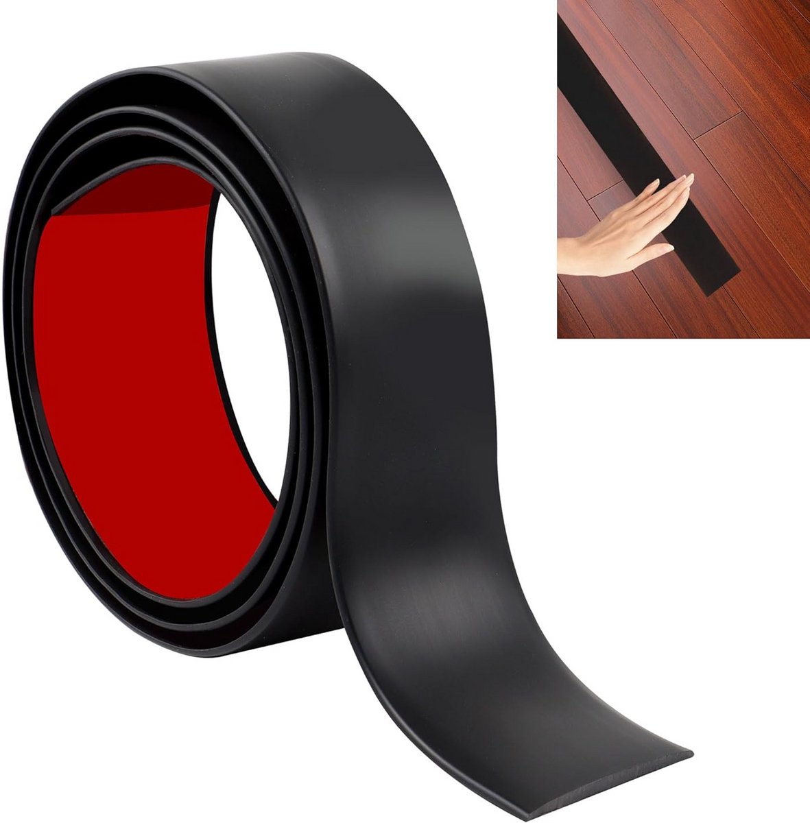 Laminaatvloer Drempelovergangsstrip 100cm - Zelfklevende Vinylvloerstrip voor Tegels en Ta