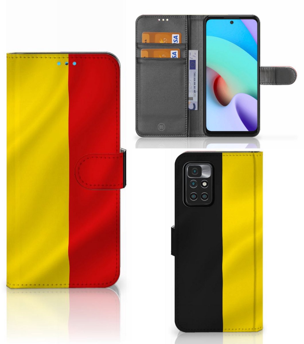 Xiaomi Redmi 10 Bookstyle Case Belgische Vlag