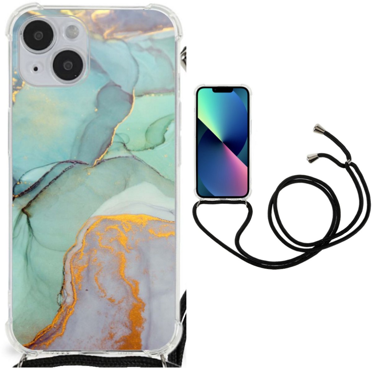 Back Cover voor iPhone 14 Plus Watercolor Mix