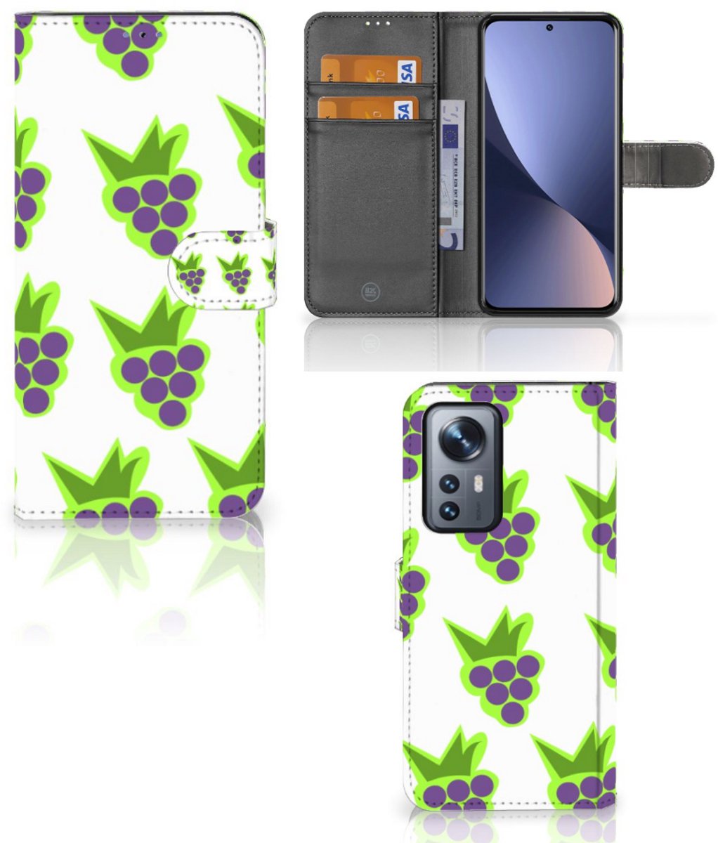 Xiaomi 12 Pro Book Cover Druiven