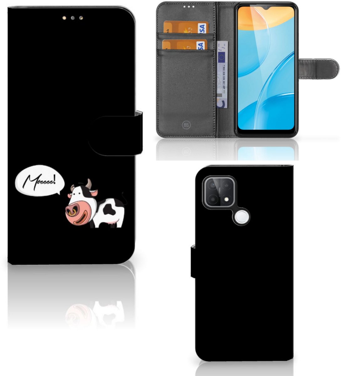 OPPO A15 Leuk Hoesje Cow