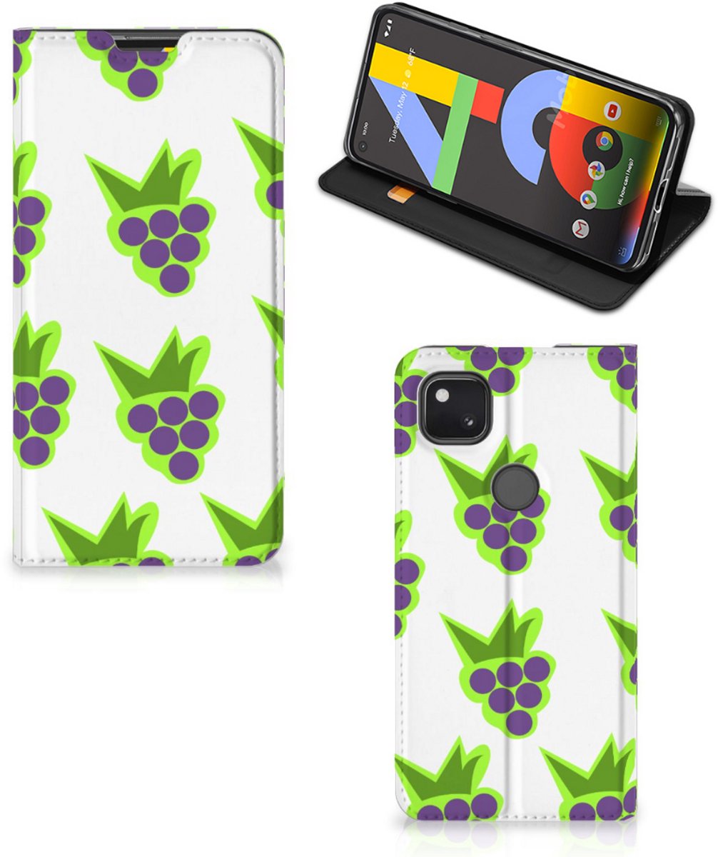Google Pixel 4a Flip Style Cover Druiven