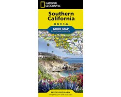 National Geographic State Guide Map Southern California