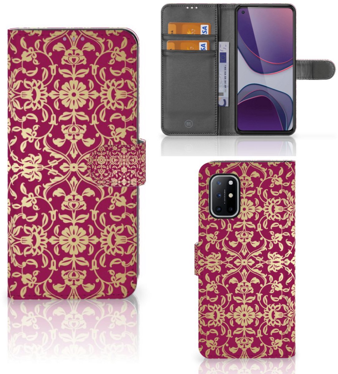 Wallet Case OnePlus 8T Barok Pink