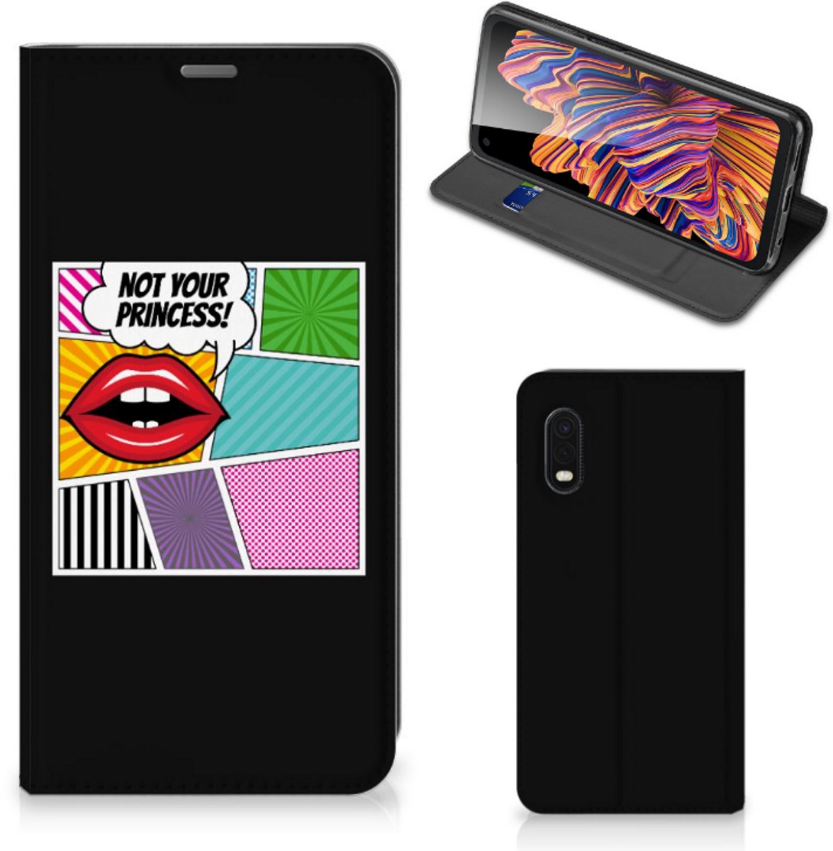 Samsung Xcover Pro Hippe Standcase Popart Princess