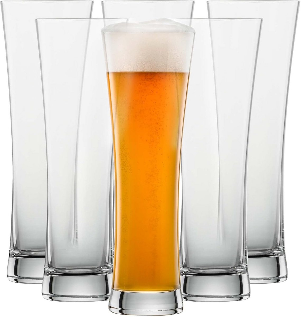 Set van 6 Tarwebierglazen 0,5 L - Vaatwasmachinebestendig Tritan Kristalglas