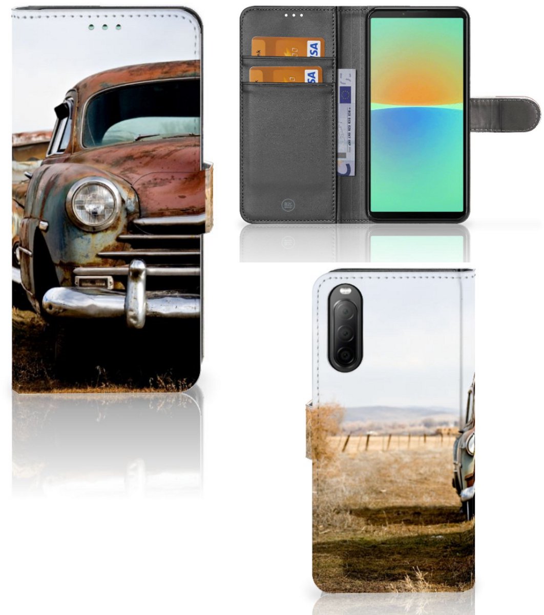 Sony Xperia 10 IV Telefoonhoesje met foto Vintage Auto