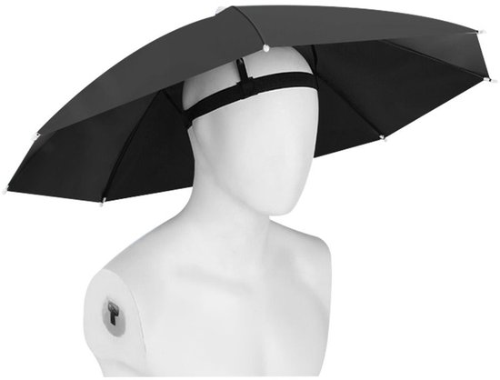 Paraplu Hoed – Hoofdparaplu – Waterdicht – UV-Bescherming – Lichtgewicht — afbeelding 4